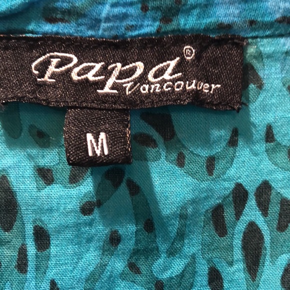 🥳PAPA Vancouver womens size Medium long sleeved or rolled cuff sleeve shirt - Picture 4 of 9